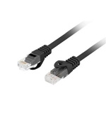 LANBERG Patch kabel CAT.6 UTP LSZH CU 1M černý Fluke Passed