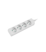 LANBERG Prodlužovací přívod   1.5M 4X klasická zásuvka měď kabel bílý
