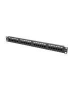 LANBERG PATCH PANEL 24 PORT 1U 19” CAT.6 BLACK