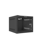 LANBERG RACK CABINET 10” WALL-MOUNT 4U/280X310 (FLAT PACK) WITH GLASS DOOR BLACK
