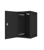LANBERG RACK CABINET 10” WALL-MOUNT 9U/280X310 FOR SELF-ASSEMBLY WITH METAL DOOR BLACK   (FLAT PACK)