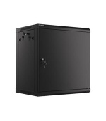 LANBERG RACK CABINET 19” WALL-MOUNT 12U/600X450 FOR SELF-ASSEMBLY WITH METAL DOOR BLACK   (FLAT PACK)