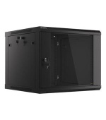 LANBERG RACK CABINET 19” WALL-MOUNT 9U/600X600 (FLAT PACK) V2 BLACK