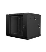 LANBERG RACK CABINET 19” DOUBLE-SECTION WALL-MOUNT 9U/600X600 (FLAT PACK) BLACK