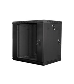 LANBERG RACK CABINET 19” DOUBLE-SECTION WALL-MOUNT 12U/600X600 (FLAT PACK) BLACK