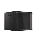 LANBERG RACK CABINET 19" WALL-MOUNTED 9U 570X600 FAST ASSEMBLY (FLAT PACK) BLACK