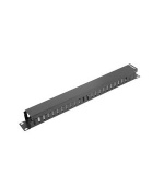 LANBERG 19" CABLE MANAGEMENT PANEL TYPE A 1U BLACK