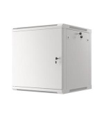 LANBERG Nástěnná jednodílná skříň 19", FOR SELF-ASSEMBLY 12U/600x600 plechové dveře šedá (RAL7035)   (v rozloženém stavu