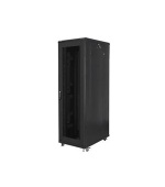 LANBERG Volně stojící skříň 19" 42U/800x1000 (v rozloženém stavu) síťované dveře černá (RAL9004)