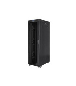 LANBERG Volně stojící skříň 19" 42U/800x1200 (v rozloženém stavu) skleněné dveře LCD černá (RAL9004)