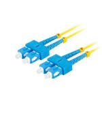 LANBERG optický patch cord SM SC/UPC-SC/UPC duplex 5m LSZH G657A1 průměr 3mm, barva žlutá