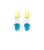 LANBERG optický patch cord SM LC/UPC-LC/UPC duplex 5m LSZH G657A1 průměr 3mm, barva žlutá