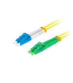 LANBERG optický patch cord SM LC/APC-LC/UPC duplex 2m LSZH G657A1 průměr 3mm, barva žlutá