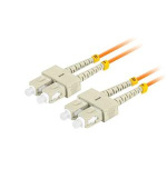 LANBERG optický patch cord MM SC/UPC-SC/UPC duplex 2m LSZH  OM2 50/125 průměr 3mm, barva oranžová