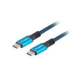Lanberg USB-C M/M 4.0 kabel 1.2m 100W 8K 30Hz modro-černá
