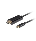Lanberg USB-C(M)->HDMI(M) kabel 1,8m 4K 60Hz černá
