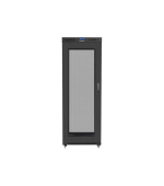 LANBERG Volně stojící skříň 19" 27U/800x1200 (v rozloženém stavu) černá (RAL9004) síťované dveře LCD
