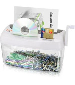 PEACH manuální skartovač Cross Cut Hand Shredder PS300-21, P-4, Eco friendly, 4 l