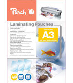 PEACH laminovací folie A3 (303x426mm), 125mic, lesklé, 25ks