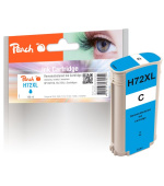 PEACH kompatibilní cartridge HP No. 72 (XL), azurová, C9371A, 138ml