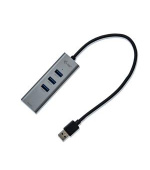 i-Tec USB3.0 HUB 3port Metal + Gigabit Ethernet adaptér, 1x USB na RJ-45