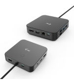 I-tec USB-C HDMI + Dual DP Docking Station with Power Delivery 100 W
