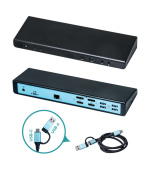 I-tec USB 3.0/USB-C/Thunderbolt 3 Professional Dual 4K Display Docking Station Gen2, PD 100W
