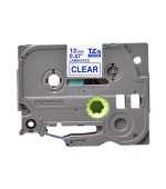 Brother - TZe-133 průsvitná / modrá (12mm, laminovaná)