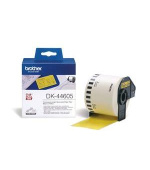 Brother - DK 44605 (papírová role žlutá 62mm x 30,48m) - snadno odstranitelná