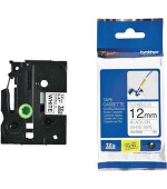 Brother - TZe-FX231,  bílá / černá, 12 mm,  s flexibilní páskou
