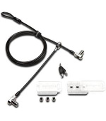 Kensington Universal 3-in-1 Keyed Cable Lock - Twin Lockheads for Laptops & Other Devices