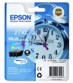 EPSON cartridge T2715 (cyan/magenta/yellow) multipack (budík) XL