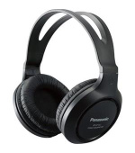 Panasonic RP-HT161E-K, drátové sluchátka, přes hlavu, 3,5mm jack, kabel 2m, černá