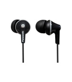 Panasonic RP-HJE125E-K, drátové sluchátka, do uší, 3 velikosti nástavců do uší, 3,5mm jack, kabel 1,1m, černá