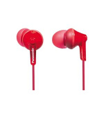 Panasonic RP-HJE125E-R, drátové sluchátka, do uší, 3 velikosti nástavců do uší, 3,5mm jack, kabel 1,1m, červená
