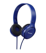 Panasonic RP-HF100E-A, drátové sluchátka, přes hlavu, skládací, 3,5mm jack, kabel 1,2m, modrá