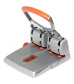 Rapid Velkokapacitní čtyřděrovačka Supreme HDC150/4, 150 listů, stříbrná/oranžová