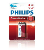 Philips baterie 9V PowerLife, alkalická - 1ks