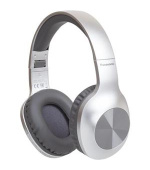 Panasonic RB-HX220BDES, bezdrátové sluchátka, přes hlavu, Bluetooth, Mikrofon, XBS, 23 hodin výdrž, stříbrná