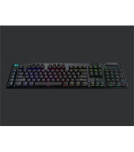 Logitech klávesnice Gaming G915 LightSpeed Tactile, bezdrátová, černá, hmatové spínače, US