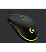 Logitech herní myš G203 Lightsync - 6 tlačítek, 8000dpi - černá