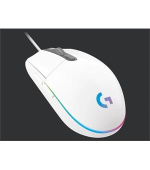 Logitech myš Gaming G102 Lightsync / optická/ 6 tlačítka / 8000DPI - bílá