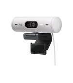 Logitech webkamera BRIO 500, Full HD, 4x zoom,RightLight 4 s HDR, bílá,USB-C