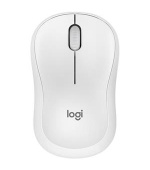 Logitech myš Wireless M240 silent - optická, bezdrátová, 3 tlačítka,tichá, bluetooth, 400-4000dpi, bílá