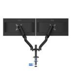 AOC AD110D0 Monitor Dual arm 13-27" (2x monitor s VESA 75x75 a 100x100mm) s USB hubem