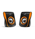 GENIUS repro SP-Q180, 2.0, 6W, USB napájení, 3,5mm jack, černo-oranžové