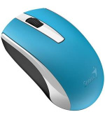 Genius ECO-8100 Myš, bezdrátová, optická, 1600dpi, dobíjecí,USB, modrá