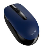 GENIUS NX-7007 Myš, bezdrátová, optická, 1200dpi, 3 tlačítka, Blue-Eye senzor, USB, černo-modrá