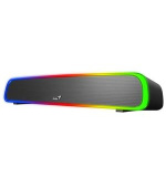 Genius USB SoundBar 200BT, Reproduktor, soundbar, 4W, RGB podsvícení, Bluetooth, 3,5mm jack, USB, černý