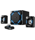 Genius repro GX GAMING SW-G2.1 1200 , Reproduktory, herní, 2.1, 36W, modré podsvícení, černé